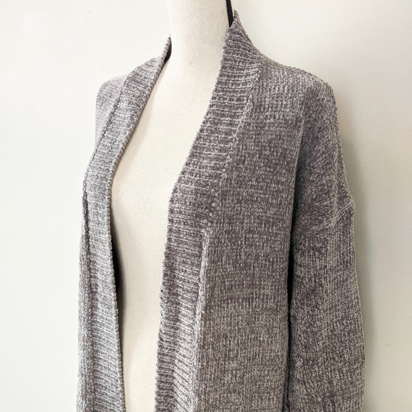NWT Sage Velour Oversized Long Cardigan - Picture 2 of 4